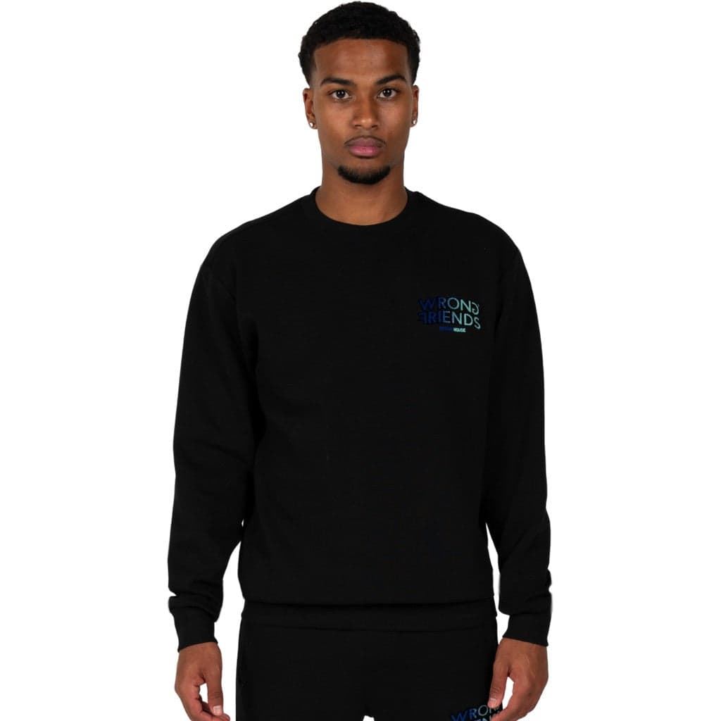 Sudadera WRONG FRIENDS WF1211 Simi Valley Sweater Black - Imagen 1