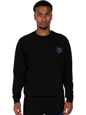 Sudadera WRONG FRIENDS WF1211 Simi Valley Sweater Black - Imagen 1