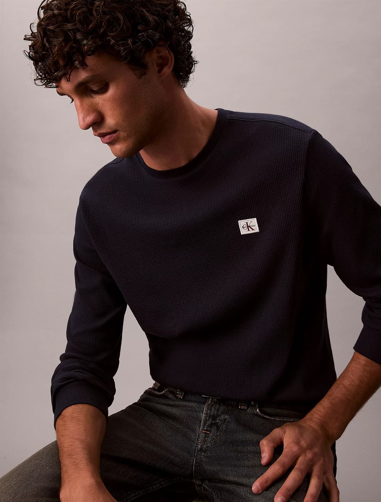 Sueter Calvin Klein Jeans LV040EM217 CEF dark sapphire - Imagen 2