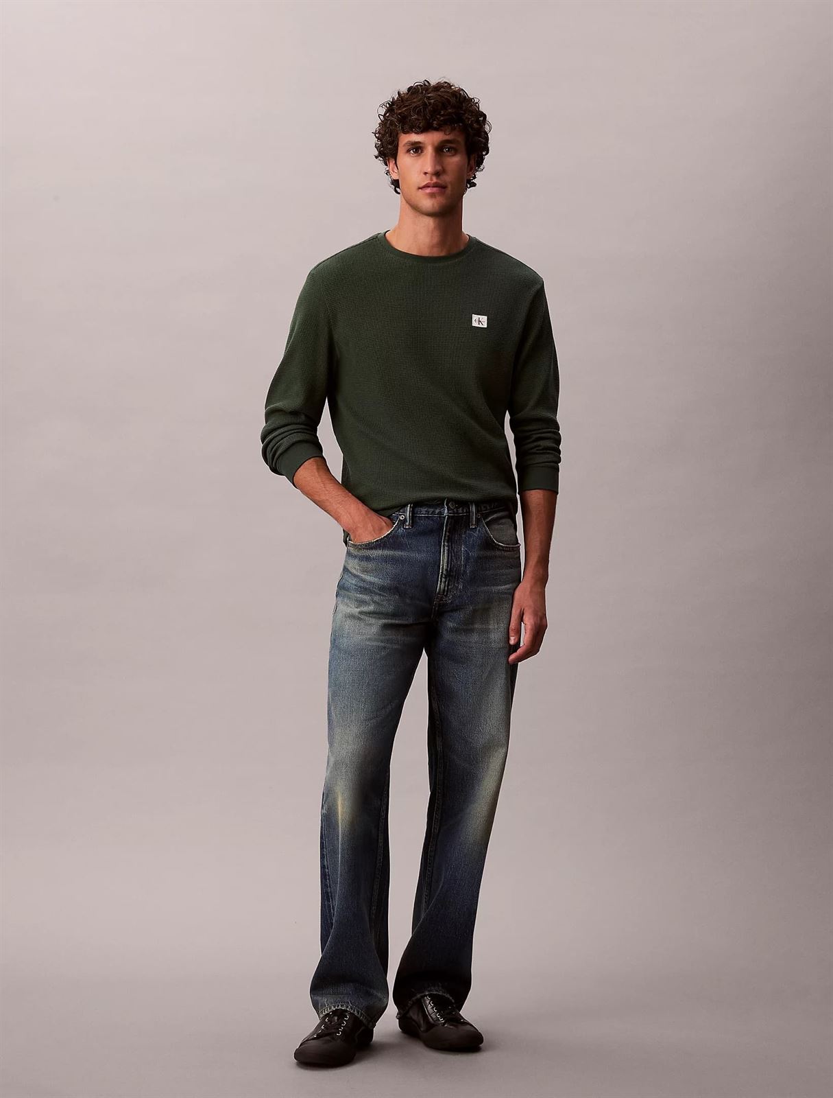 Sueter Calvin Klein Jeans LV040EM217 LLG sycamore - Imagen 1