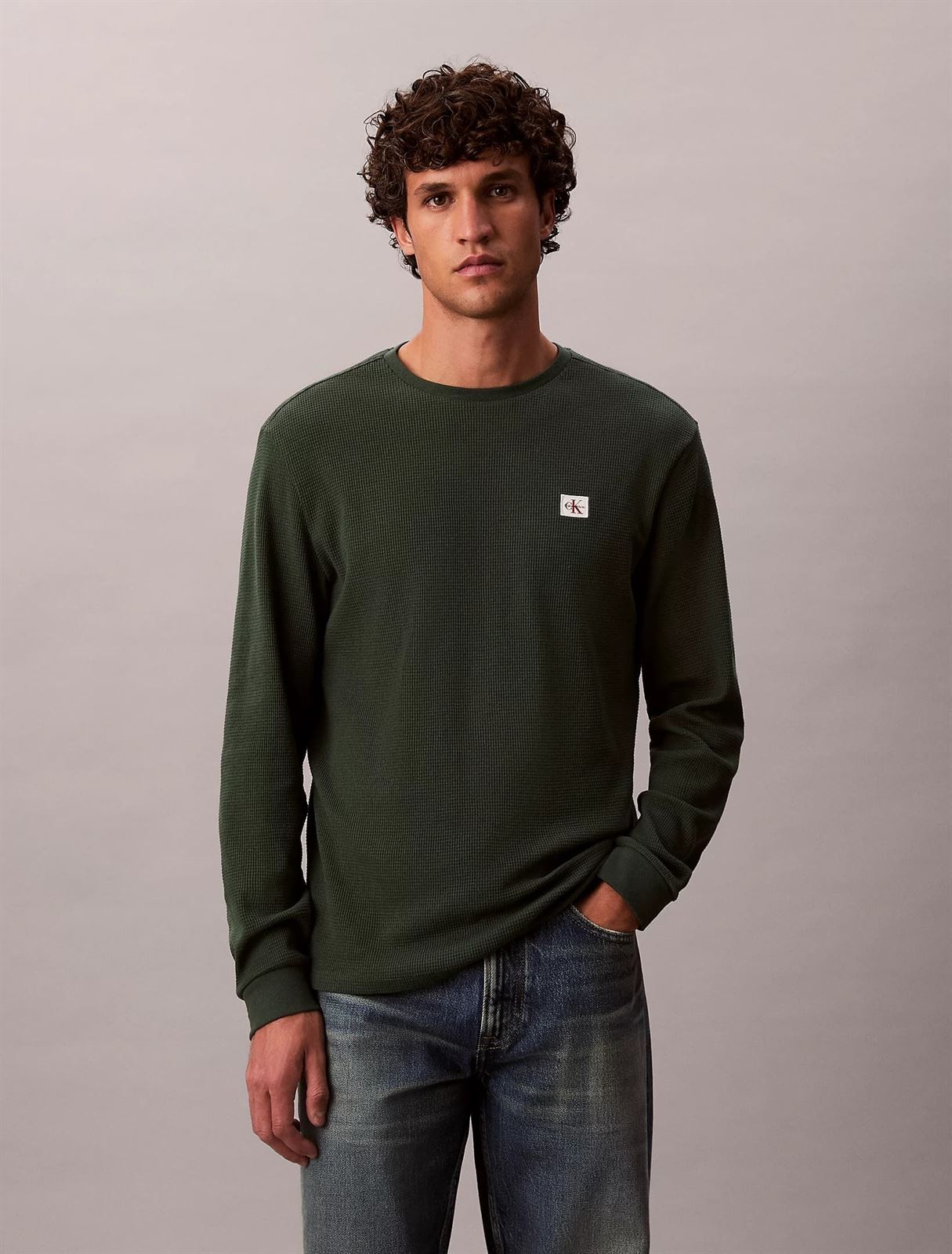 Sueter Calvin Klein Jeans LV040EM217 LLG sycamore - Imagen 2