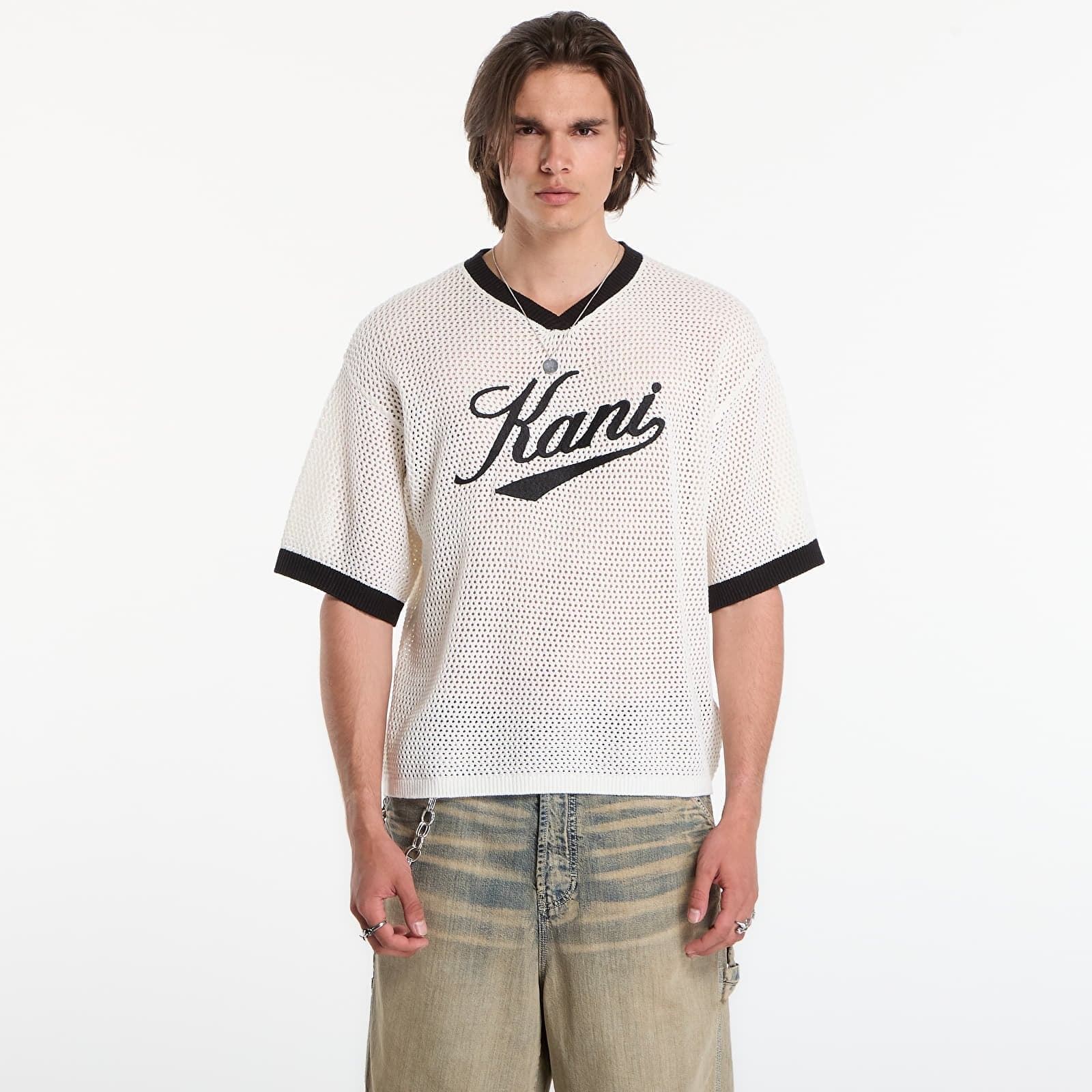 Sueter KARL KANI PD00013976 Cursive Varsity Croc white - Imagen 1