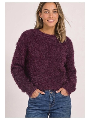 Suéter Street One Rounded Nek Rustic Rouge 304056 17820 - Imagen 2