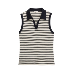 Top Tom Tailor 1046412 37997 offwhite navy - Imagen 1