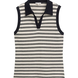 Top Tom Tailor 1046412 37997 offwhite navy - Imagen 1