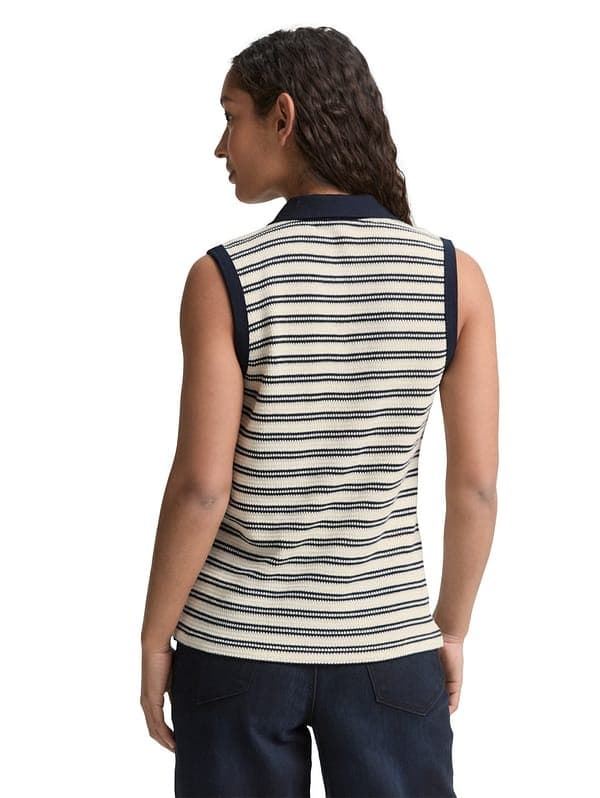 Top Tom Tailor 1046412 37997 offwhite navy - Imagen 3