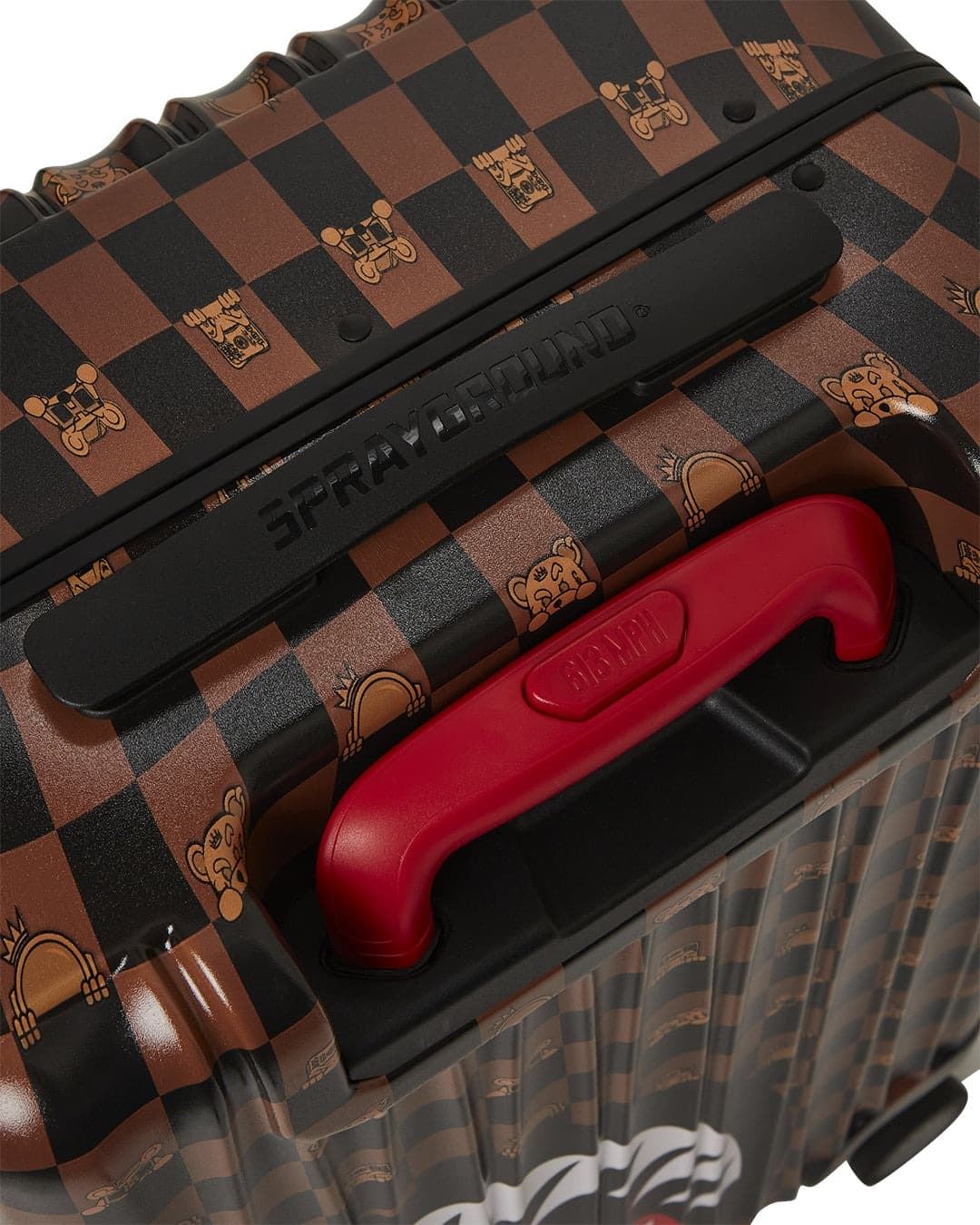 Trollie Sprayground 910CL257NSZ Peeking Character Check Carry on luggage - Imagen 5