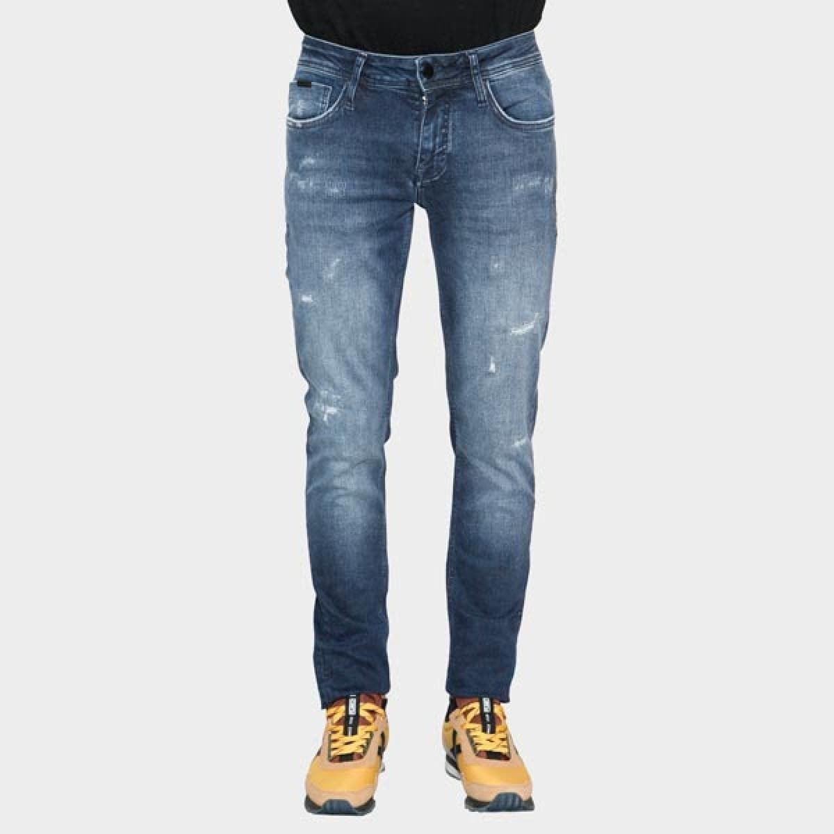 Vaquero ANTONY MORATO MMDT00241 FA750611 7010 Ozzy Tapered fit in titan Blue Denim - Imagen 1