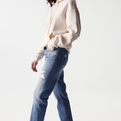 Vaquero SALSA Cropped slim 21005706 853 azul - Imagen 2