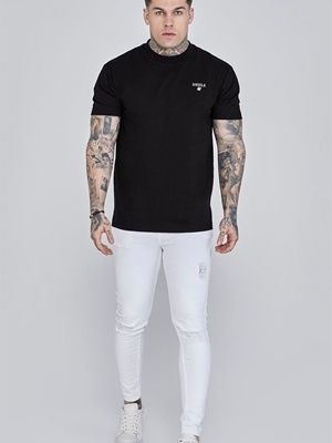 Vaquero SikSilk SS-25855 Distressed Skinny Jeans white - Imagen 2