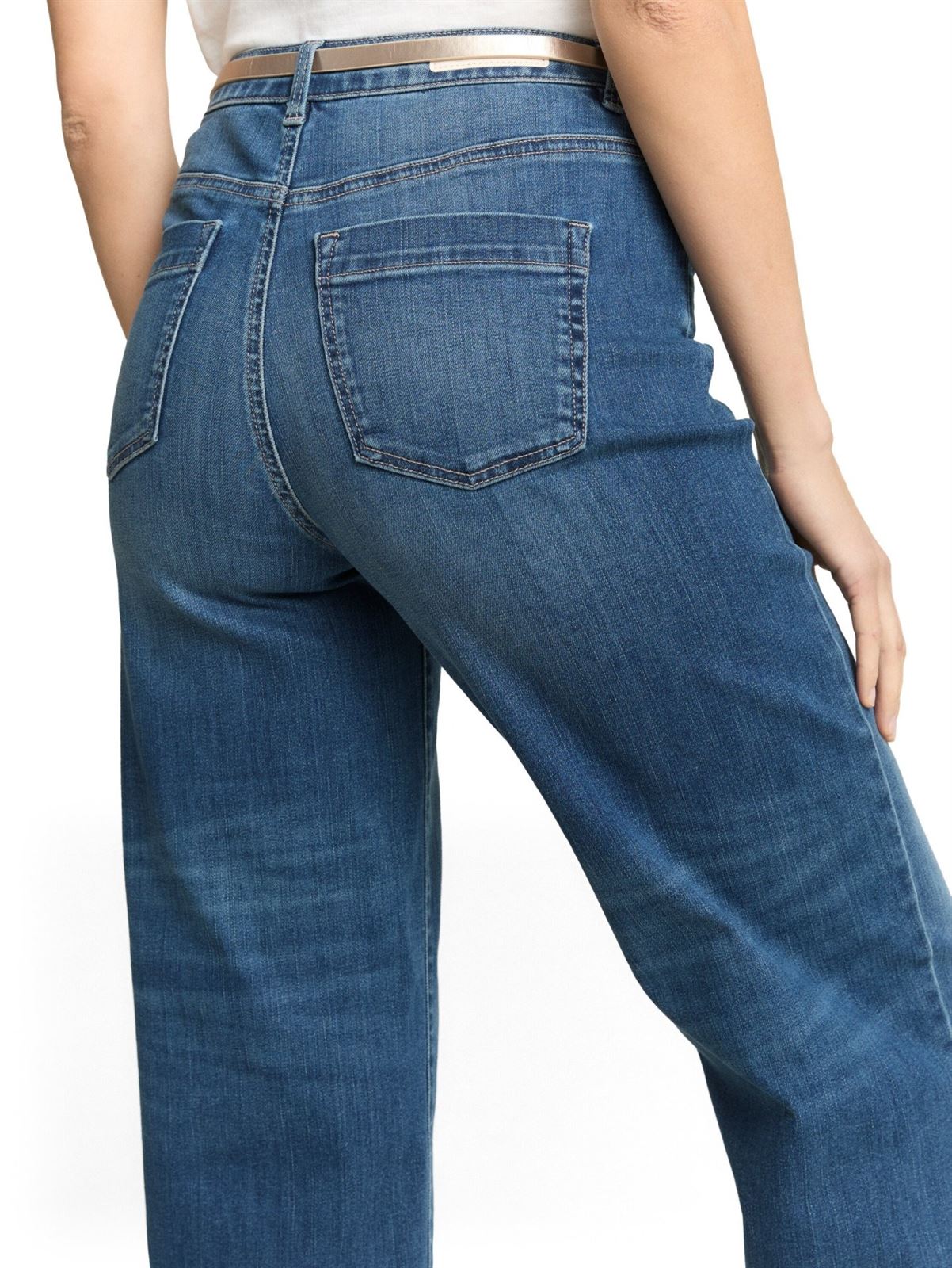 Vaquero TOM TAILOR 1050391 10113 Clan Mid Stone Blue Denim - Imagen 2