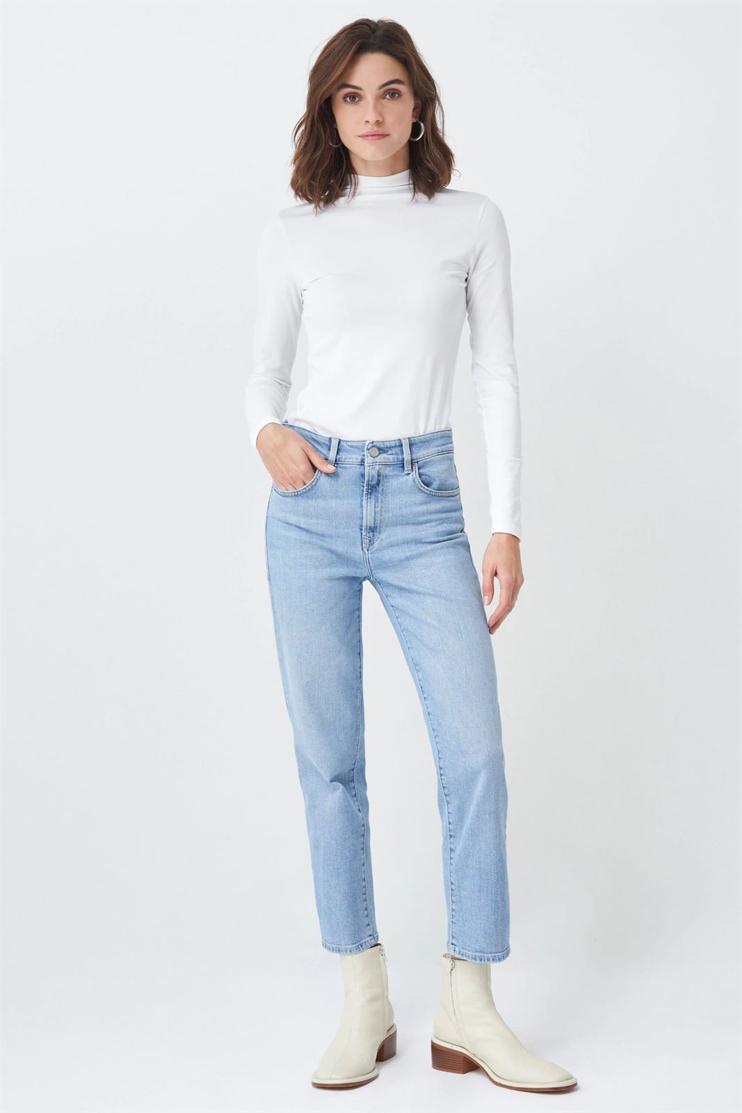 Vaqueros chica SALSA  TRUE CROPPED SLIM CLARO 126044 8501 - Imagen 1