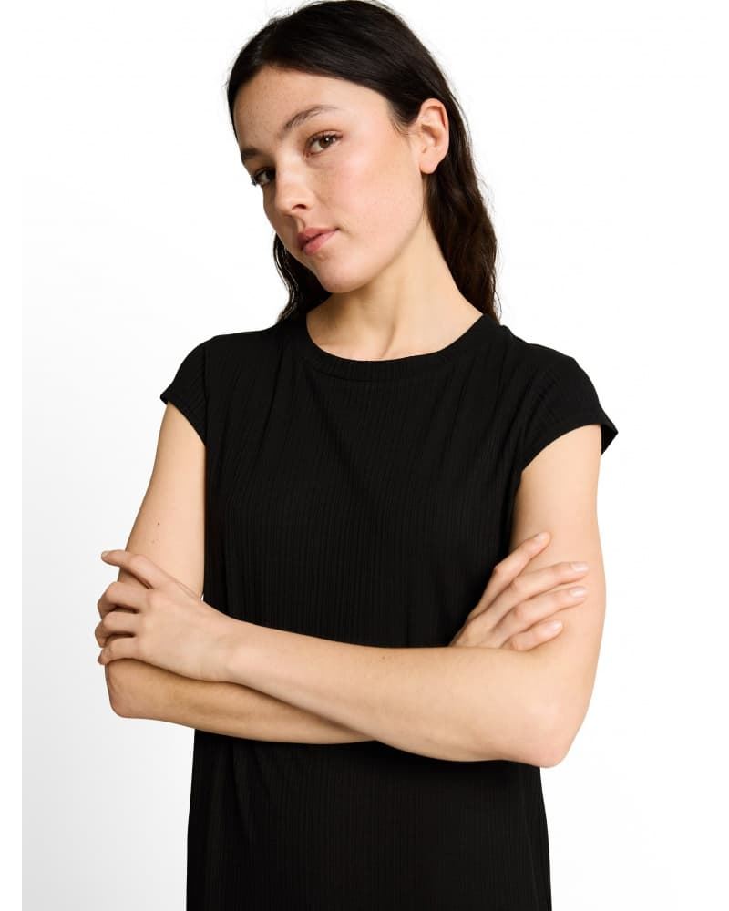 Vestido Black Strcutre with cap Tom Tailor 1051973 14482 - Imagen 3