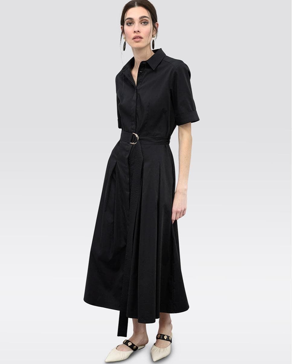 Vestido Lola Casademunt Midi Falda Black LS2616089 - Imagen 1