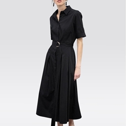 Vestido Lola Casademunt Midi Falda Black LS2616089 - Imagen 1