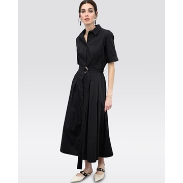 Vestido Lola Casademunt Midi Falda Black LS2616089 - Imagen 1