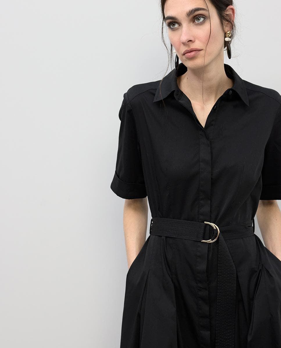 Vestido Lola Casademunt Midi Falda Black LS2616089 - Imagen 2
