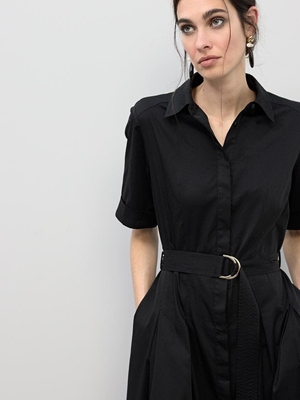 Vestido Lola Casademunt Midi Falda Black LS2616089 - Imagen 2