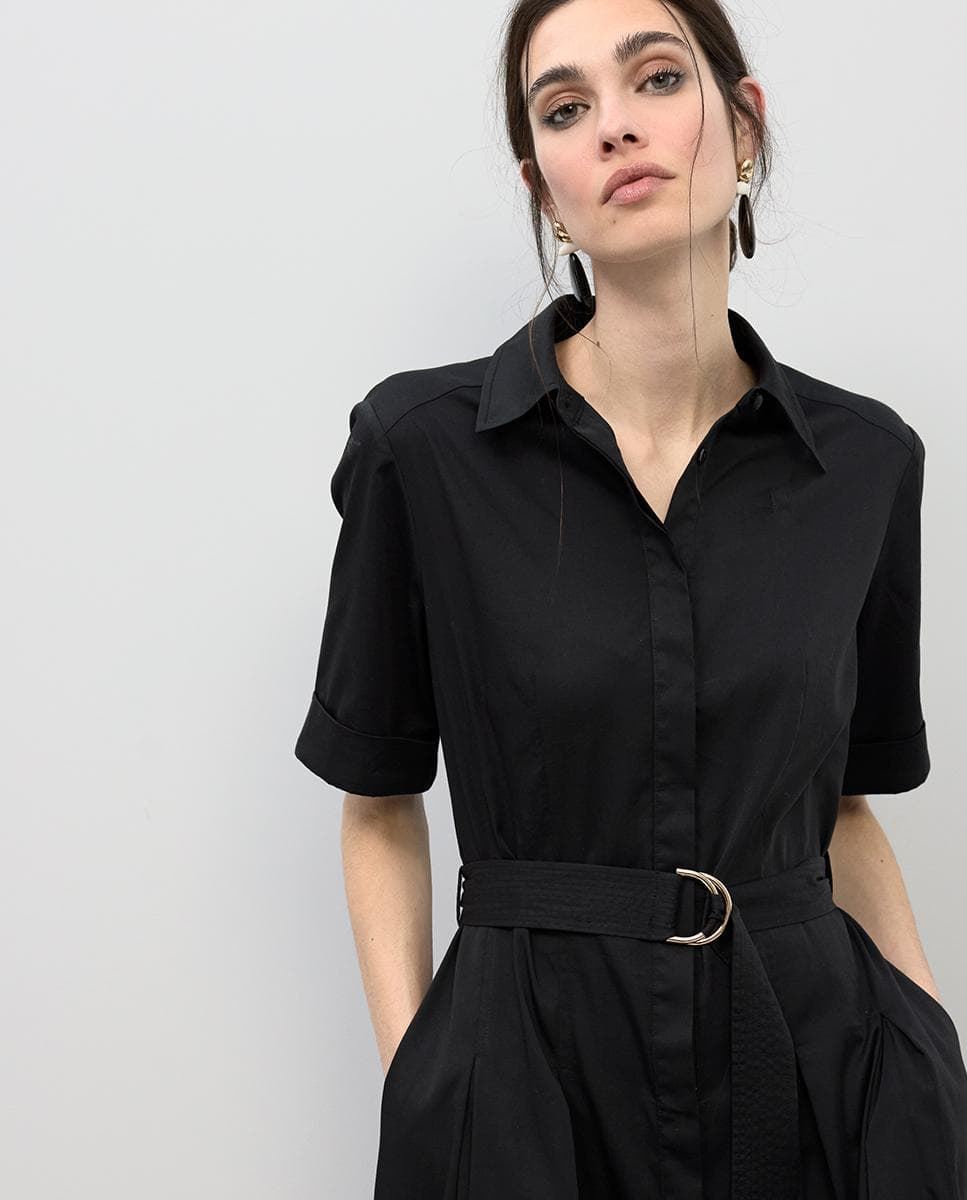 Vestido Lola Casademunt Midi Falda Black LS2616089 - Imagen 3