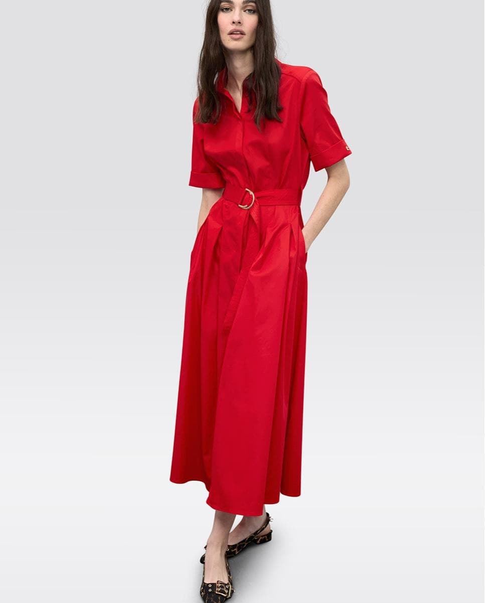 Vestido Lola Casademunt Midi Falda Red LS2616089 - Imagen 1
