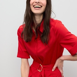 Vestido Lola Casademunt Midi Falda Red LS2616089 - Imagen 2