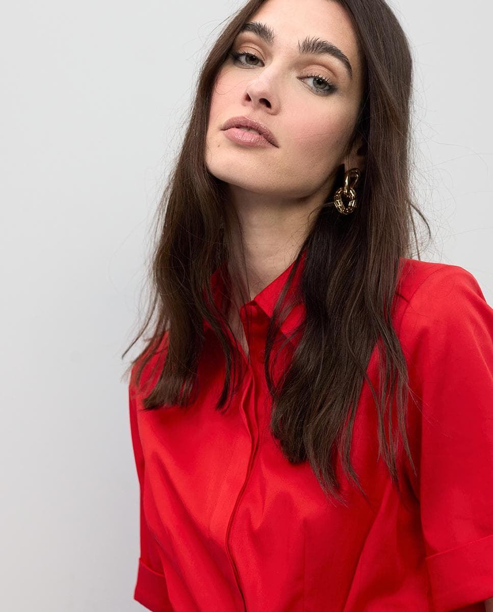 Vestido Lola Casademunt Midi Falda Red LS2616089 - Imagen 3