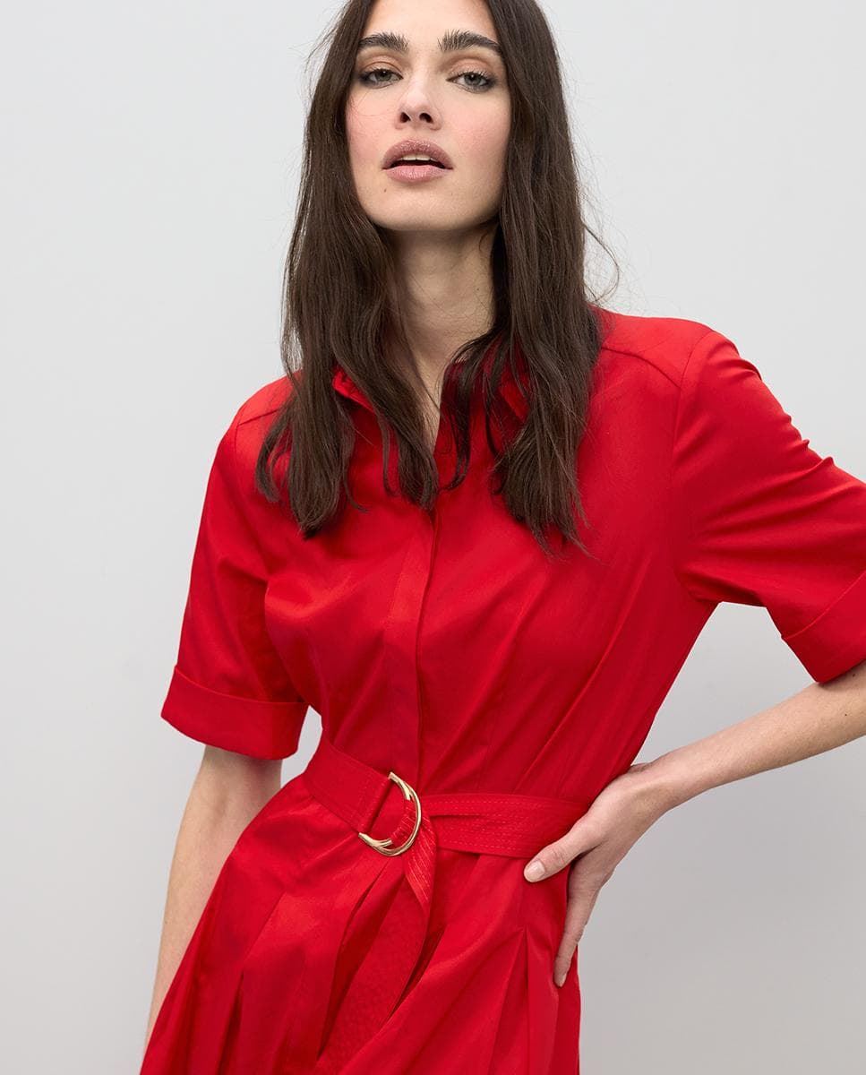 Vestido Lola Casademunt Midi Falda Red LS2616089 - Imagen 4