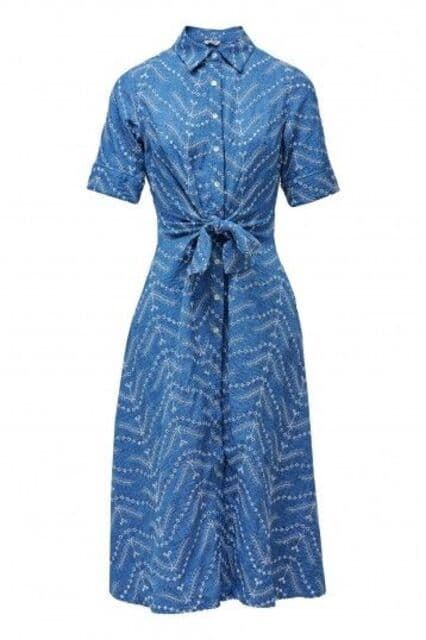 Vestido SALSA 21010865 851 Dress W Embroidery light wash - Imagen 1