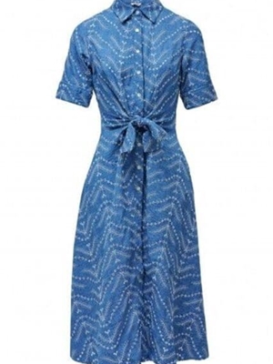 Vestido SALSA 21010865 851 Dress W Embroidery light wash - Imagen 1