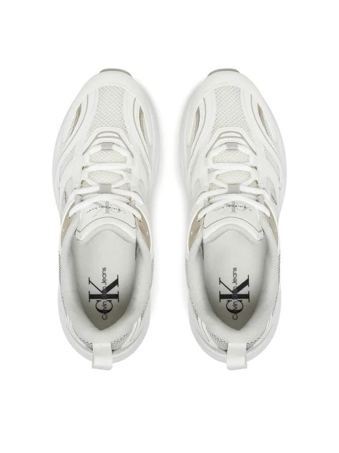 Zapatilla CALVIN KLEIN JEANS YW0YW01807 0LI BRIGHT WHITE /SILVER - Imagen 3