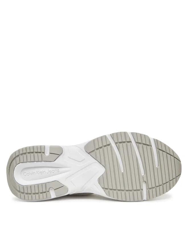 Zapatilla CALVIN KLEIN JEANS YW0YW01807 0LI BRIGHT WHITE /SILVER - Imagen 4