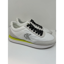 Zapatillas Calvin Klein Retro Runner Lace Up Nyon White YW0YW01990 - Imagen 1