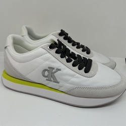 Zapatillas Calvin Klein Retro Runner Lace Up Nyon White YW0YW01990 - Imagen 1