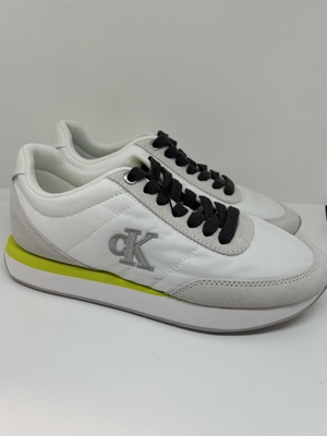 Zapatillas Calvin Klein Retro Runner Lace Up Nyon White YW0YW01990 - Imagen 1