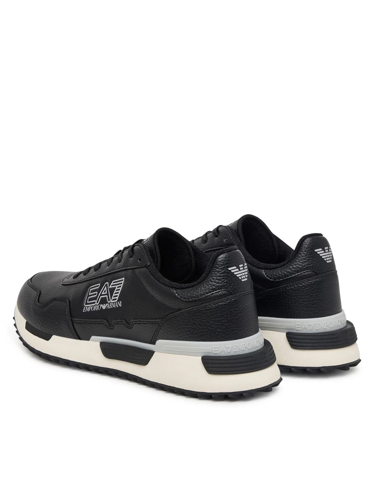 Zapatillas EA7 Emporio Armani 7X000873 AF28088 MC676 Black Silver Off White - Imagen 2