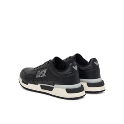 Zapatillas EA7 Emporio Armani 7X000873 AF28088 MC676 Black Silver Off White - Imagen 2