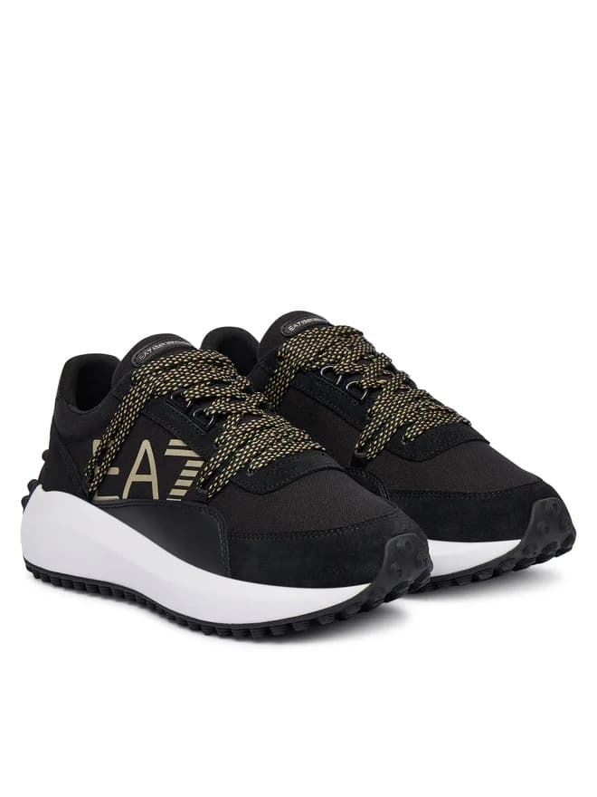 Zapatillas EA7 Emporio Armani Black & Gold 7X000355 AF18869 MC021 - Imagen 1