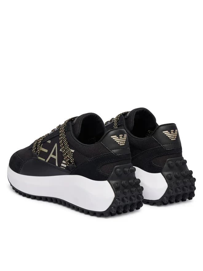 Zapatillas EA7 Emporio Armani Black & Gold 7X000355 AF18869 MC021 - Imagen 2