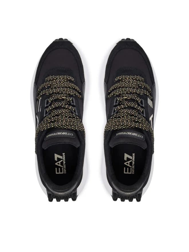 Zapatillas EA7 Emporio Armani Black & Gold 7X000355 AF18869 MC021 - Imagen 3