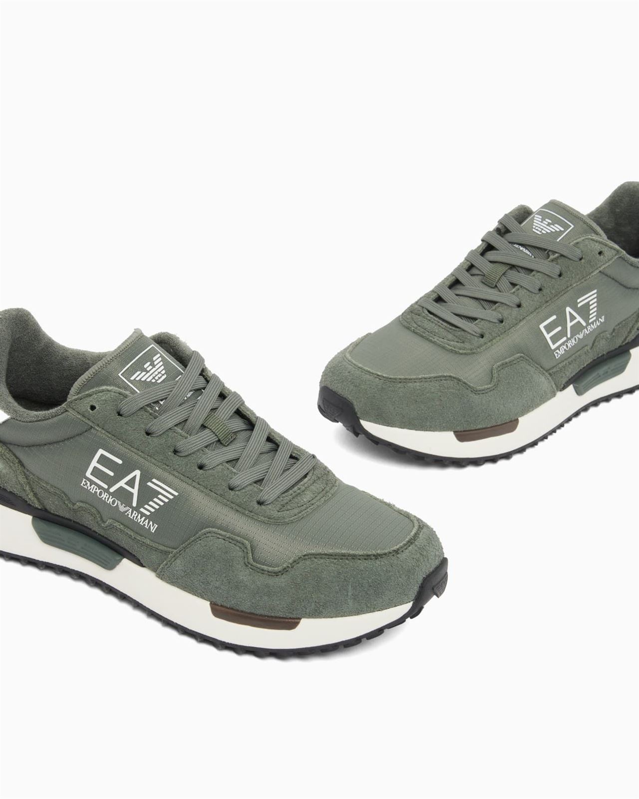 Zapatillas EA7 Emporio Armani Martini Olive+Fog+Auburn+Pomeg 7X000380 AF19175 MZ617 - Imagen 5