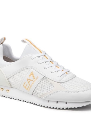 Zapatillas EA7 Emporio Armani X8X027 XK050 K597 triple white/ gold - Imagen 1