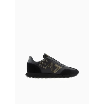 Zapatillas EA7 Emporio Armani X8X101 XK257 M701 triple black + gold - Imagen 1