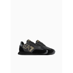 Zapatillas EA7 Emporio Armani X8X101 XK257 M701 triple black + gold - Imagen 2