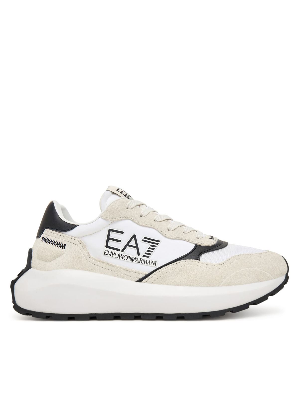 Zapatillas Emporio Armani EA7 7X000341 AF18616 MZ021 white black - Imagen 1