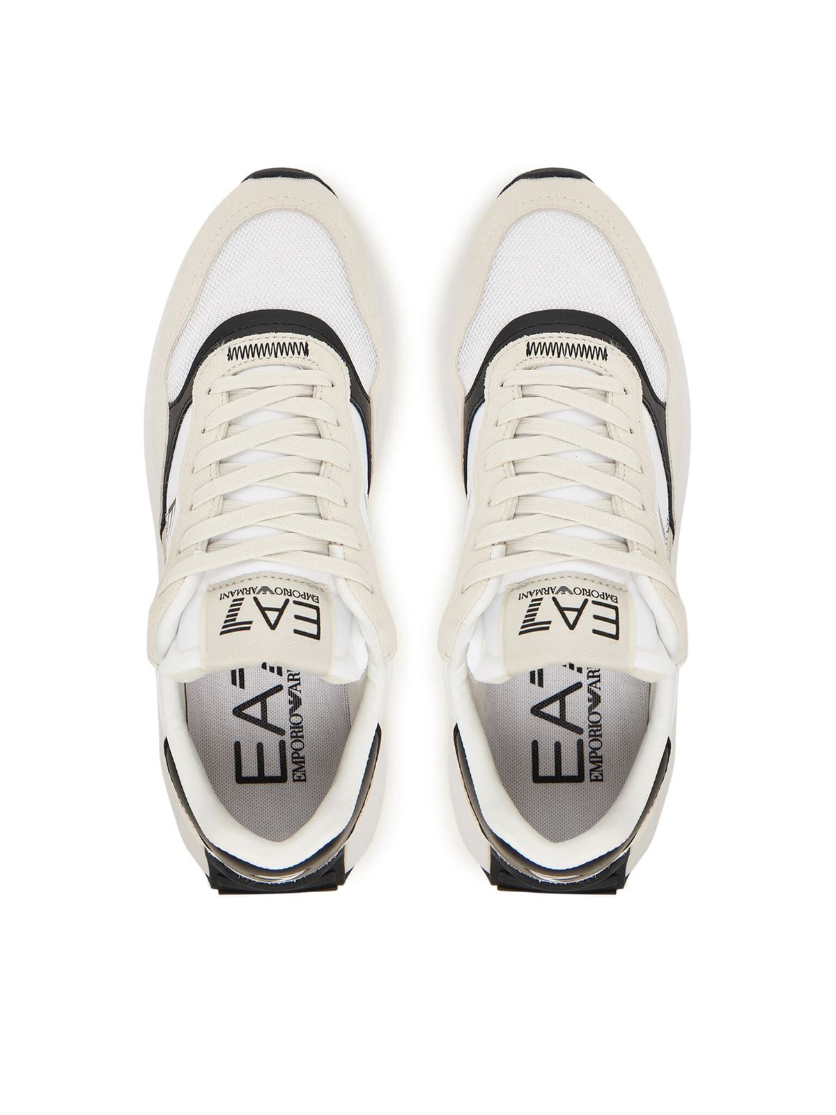 Zapatillas Emporio Armani EA7 7X000341 AF18616 MZ021 white black - Imagen 5