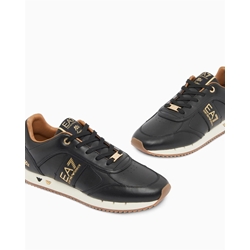 Zapatillas Emporio Armani EA7 7X000648 AF15588 MC021  black/gold - Imagen 1