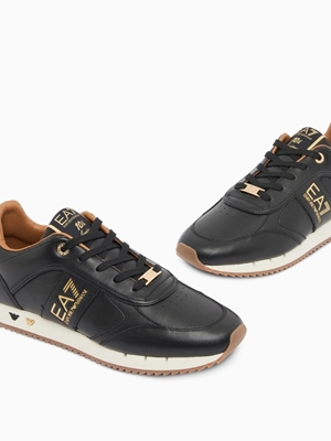 Zapatillas Emporio Armani EA7 7X000648 AF15588 MC021  black/gold - Imagen 1