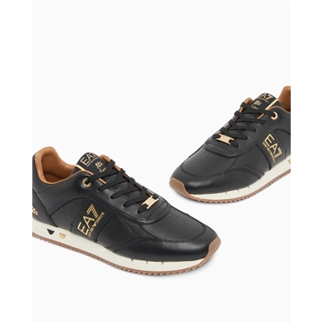 Zapatillas Emporio Armani EA7 7X000648 AF15588 MC021  black/gold - Imagen 1