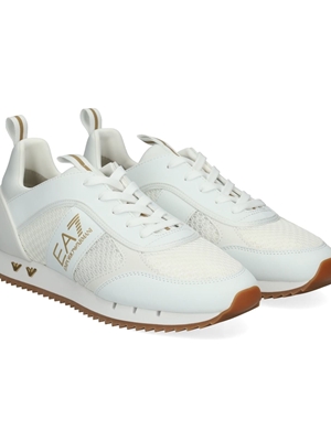 Zapatillas Emporio Armani EA7 X8X027 XK050 T603 white/gold/honey - Imagen 2