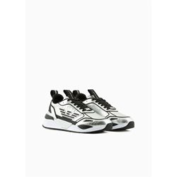 Zapatillas Emporio Armani EA7 X8X160 XK365 S989 silver python/black - Imagen 2